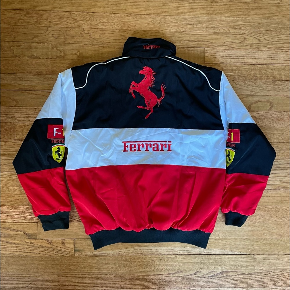Formula 1 Ferrari Racing Jacket Men’s F1 Embroidered Retro Y2k Unisex - Picture 2 of 6